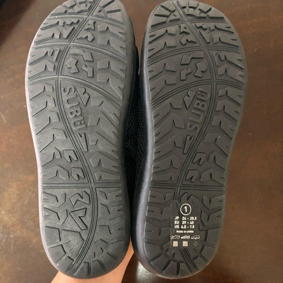 🖤SUBU - Light Summer Slippers - Black on Black - Size 1 - US 6.5 - 7.5 Men’s 🖤 - Picture 10 of 12